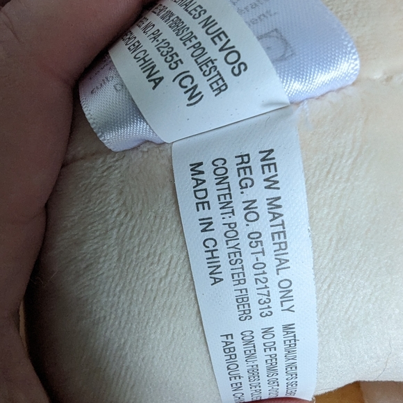 Winnie the Pooh baby ivy & lamb plush beige & blue 6" stuffed animal washable - Picture 3 of 12